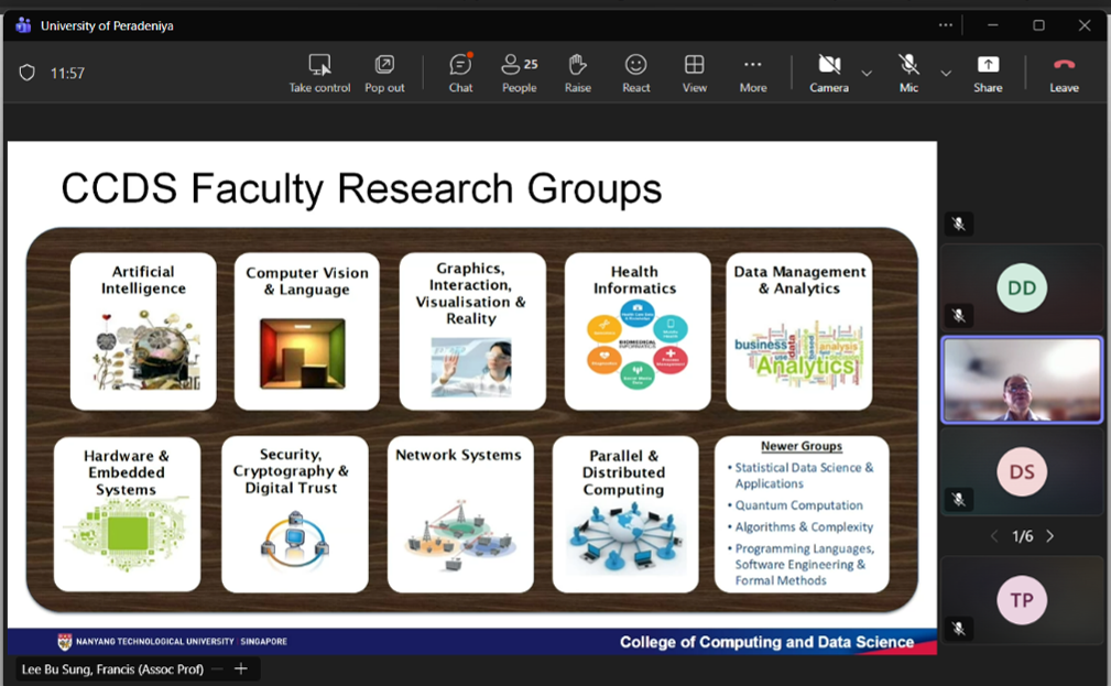Virtual Meeting NTU Sri Lanka