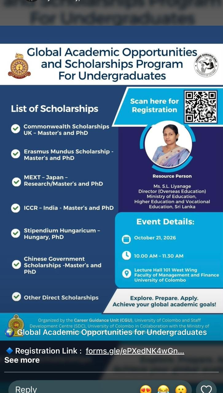 Global Academic Opportunities and Scholarships Program for Undergraduates